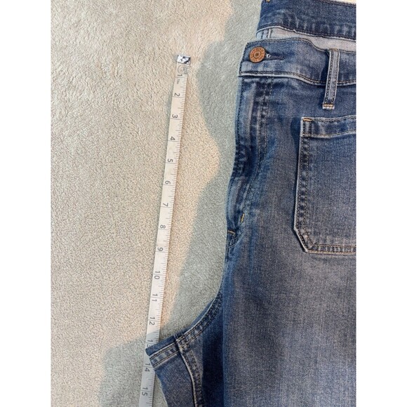 Gap Jeans Womens 35/20T Flare High Rise Blue Dark Wash Stretch Denim Tall Plus - Picture 8 of 8